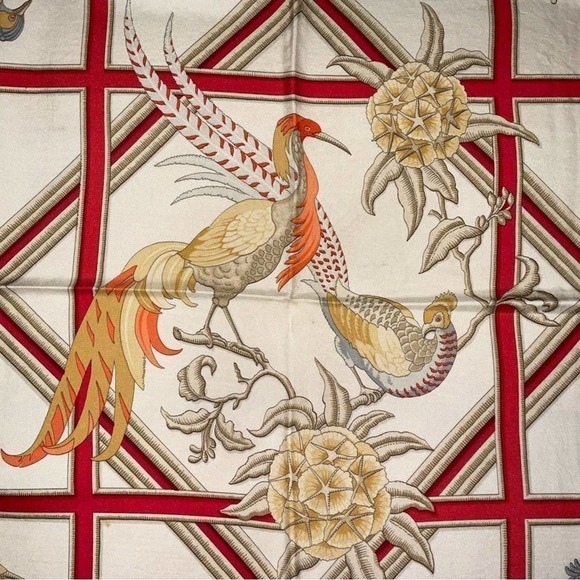 Hermès “Caraibes” 100% Silk Scarf - Picture 2 of 11